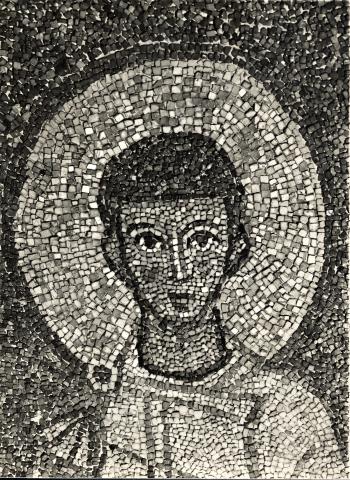 Zigrossi, Giuseppe — Anonimo romano sec. IX - S. Cecilia in Trastevere: san Valeriano — particolare